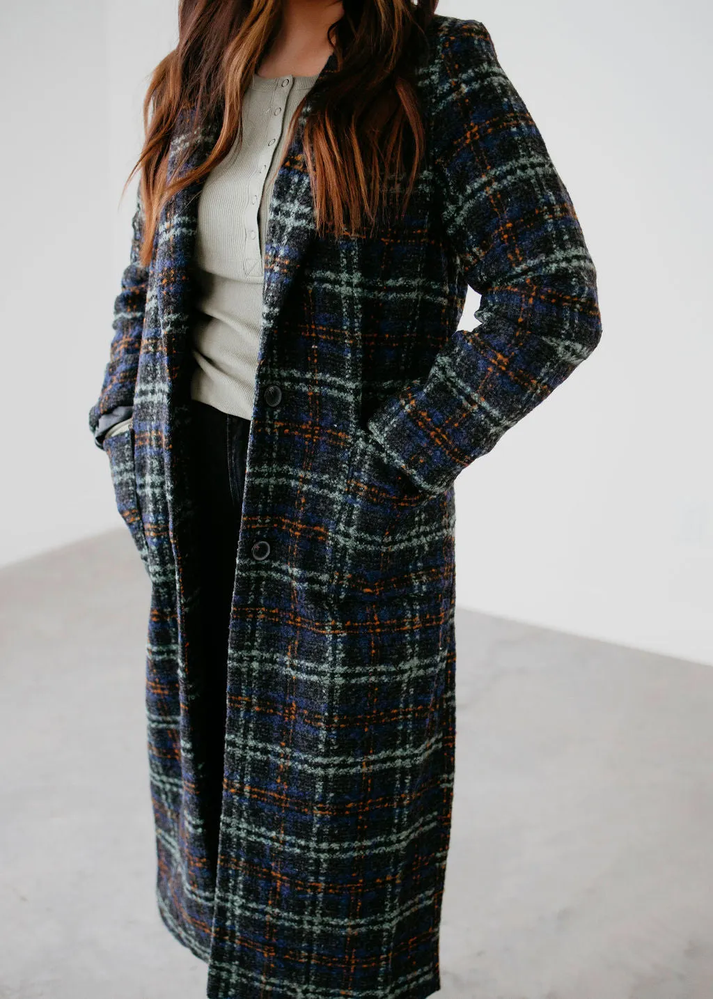 Gerdie Plaid Trench Coat