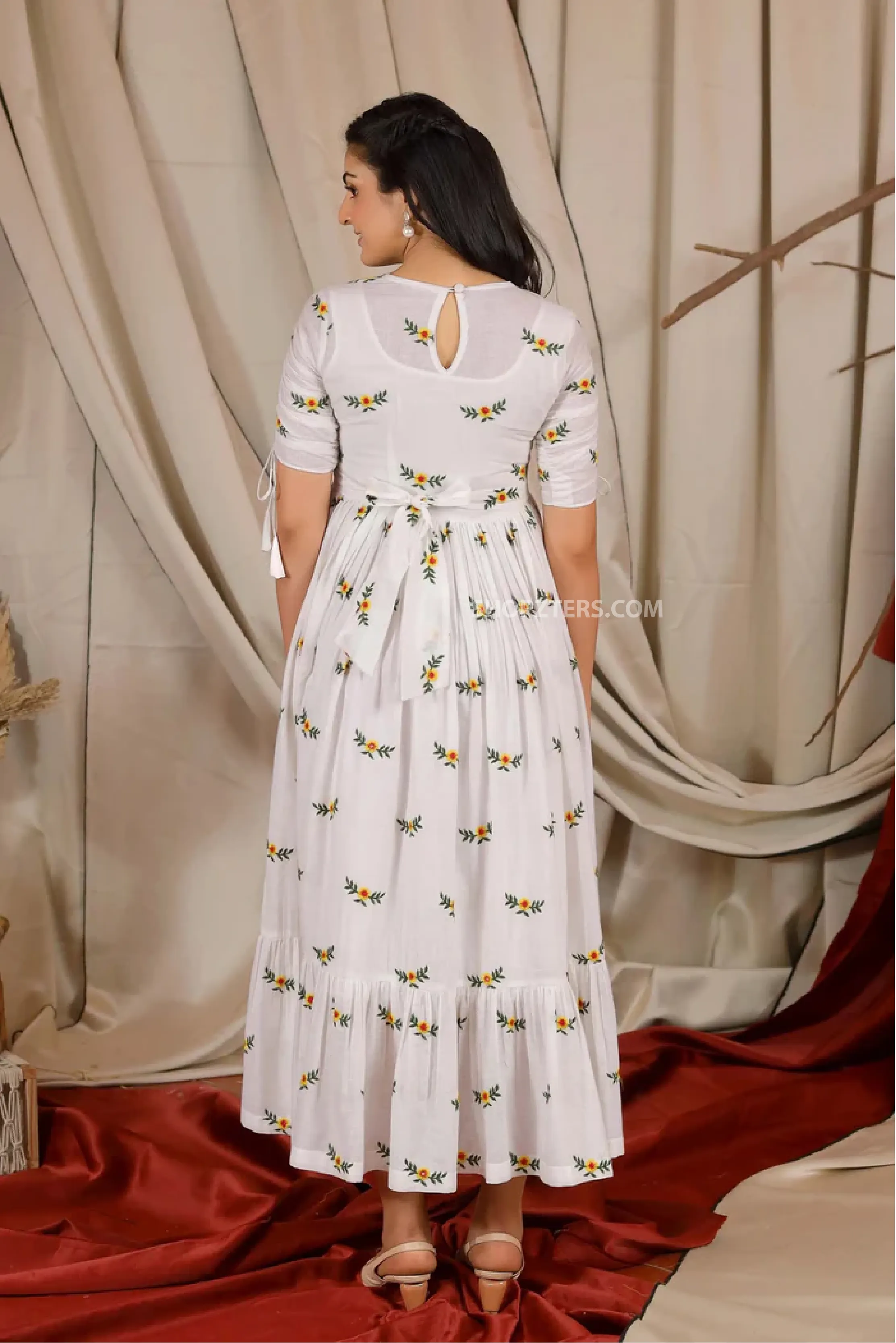 Hand Embroidery Summer White Dress