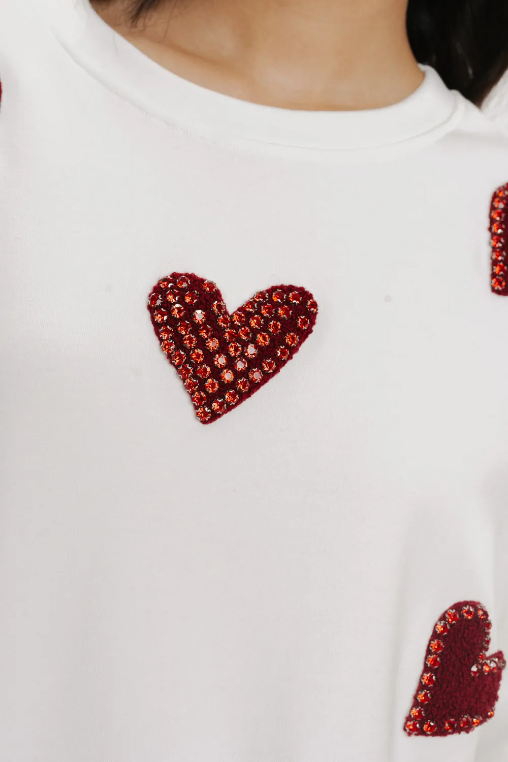 Heart Eyes For You White Oversized Tee