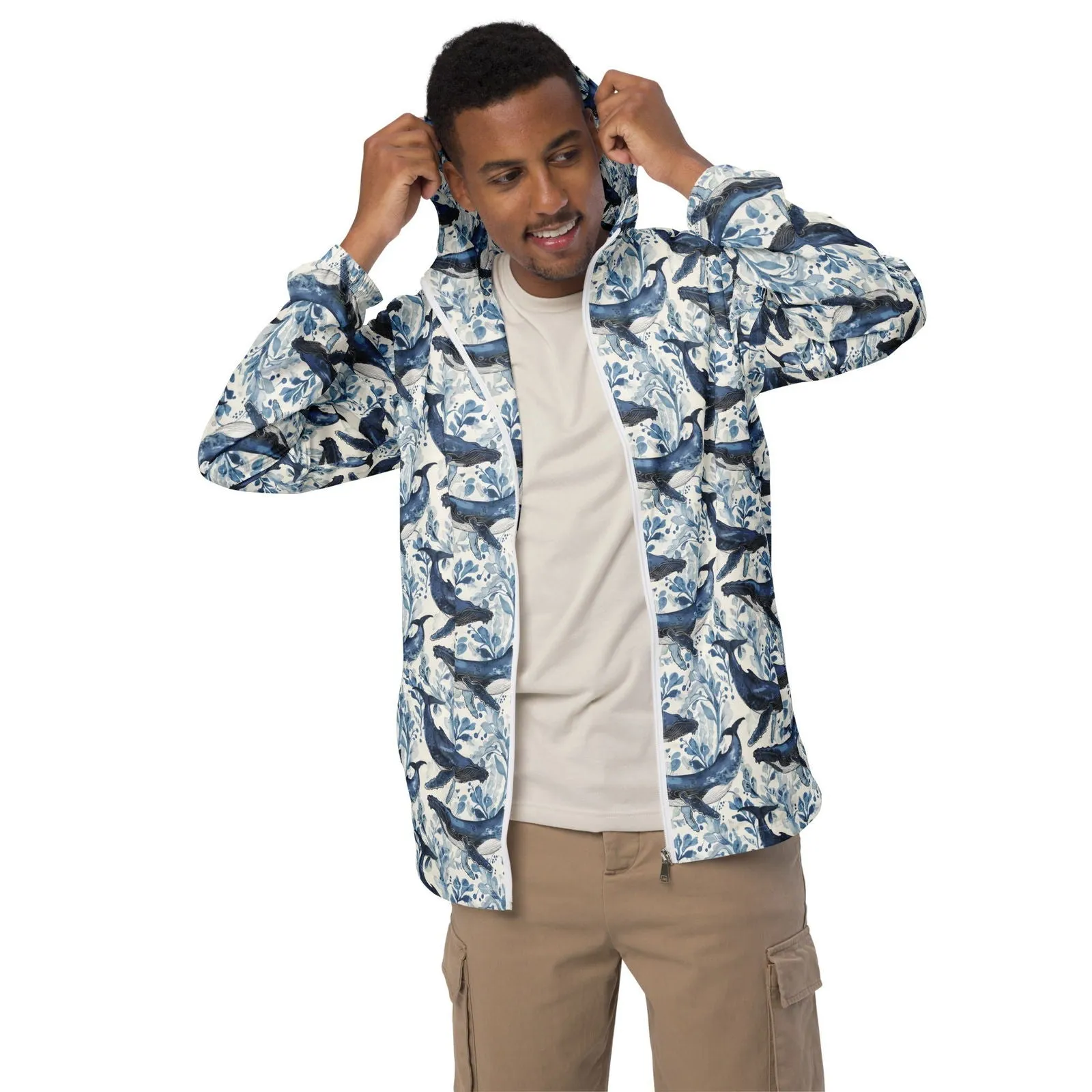 Humpback Whale Song Men's Windbreaker
