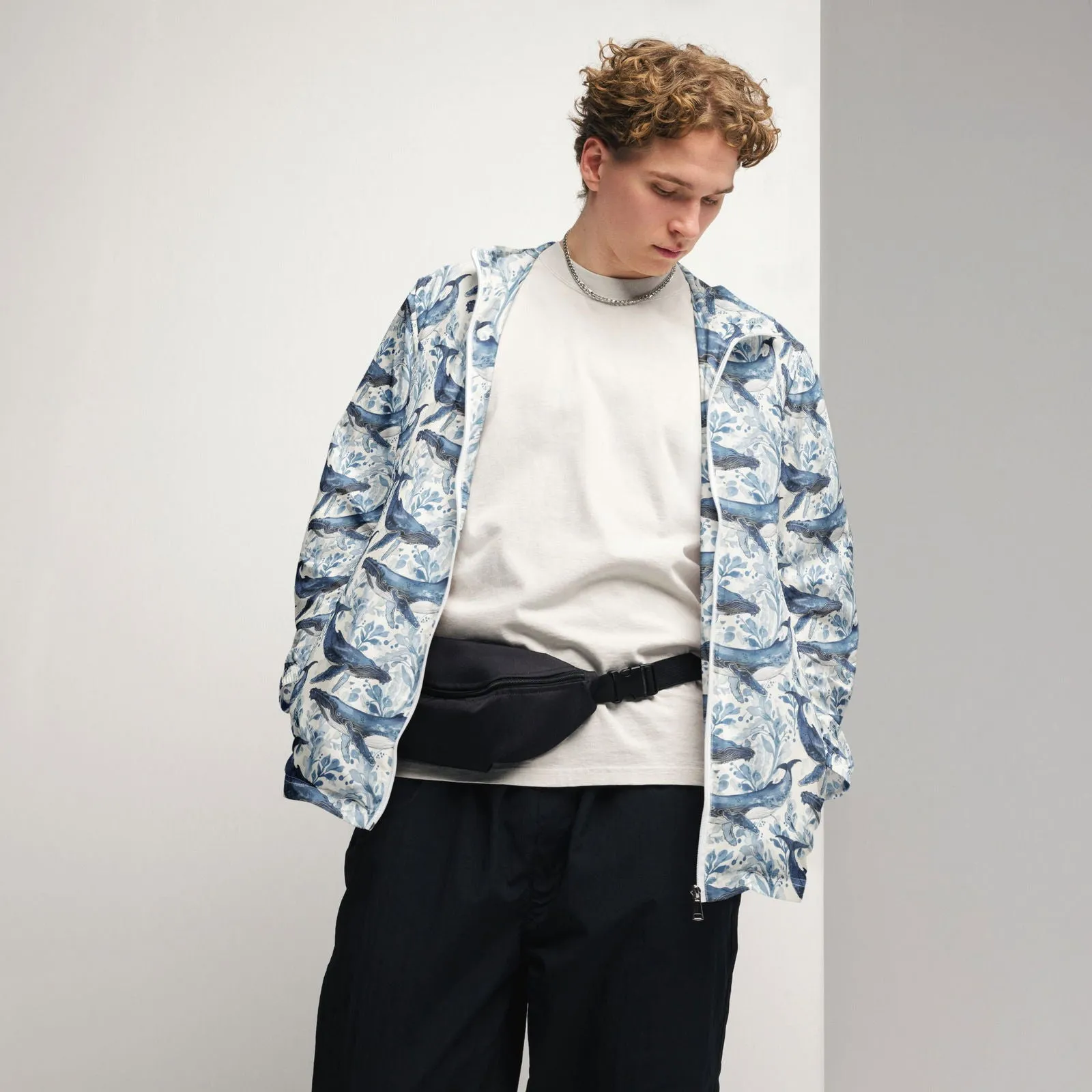 Humpback Whale Song Men's Windbreaker