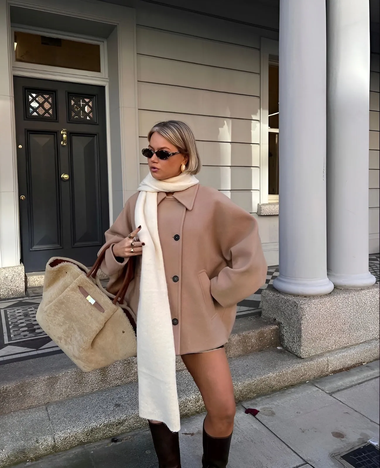 Karin Oversized Woolen Jacket