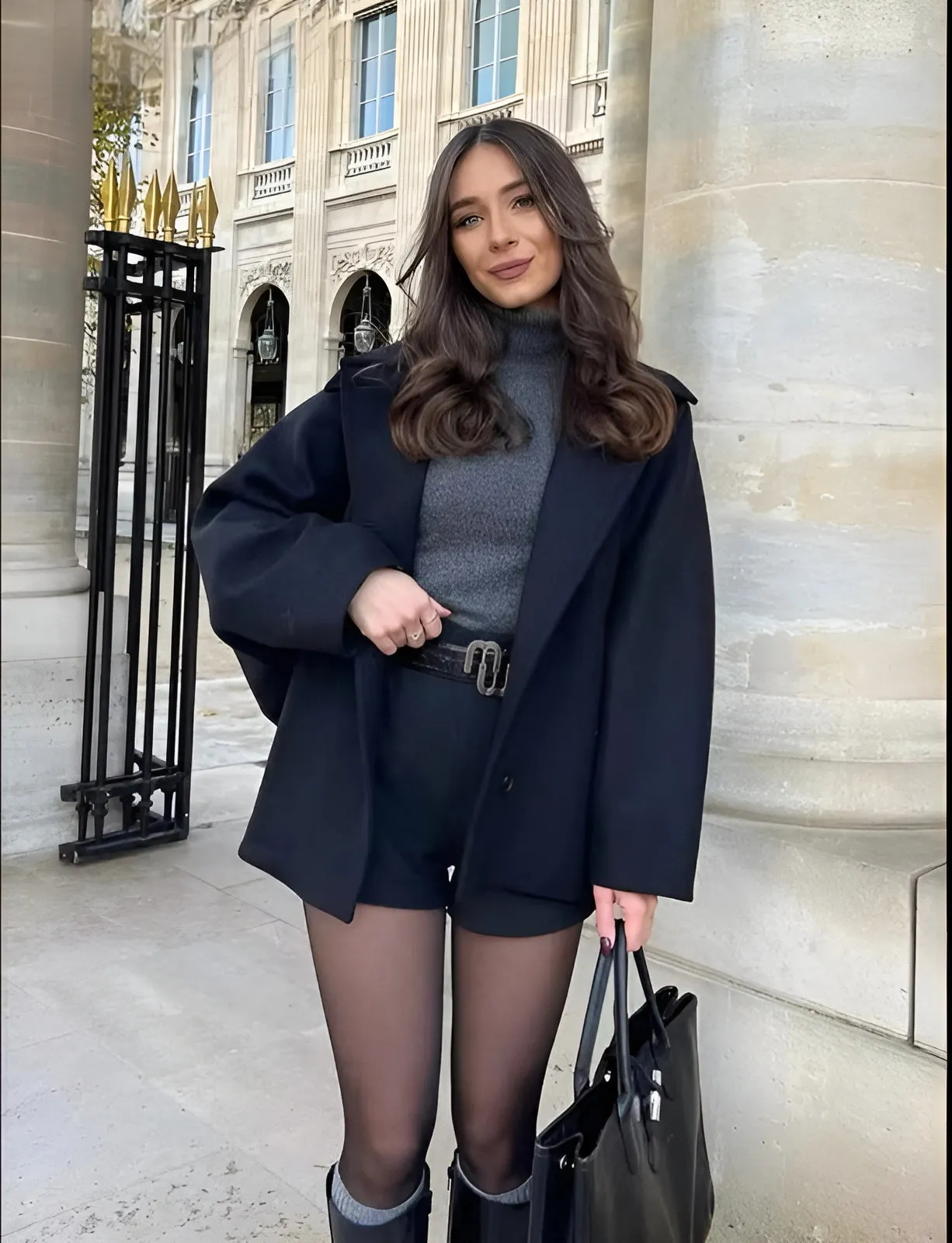 Karin Oversized Woolen Jacket