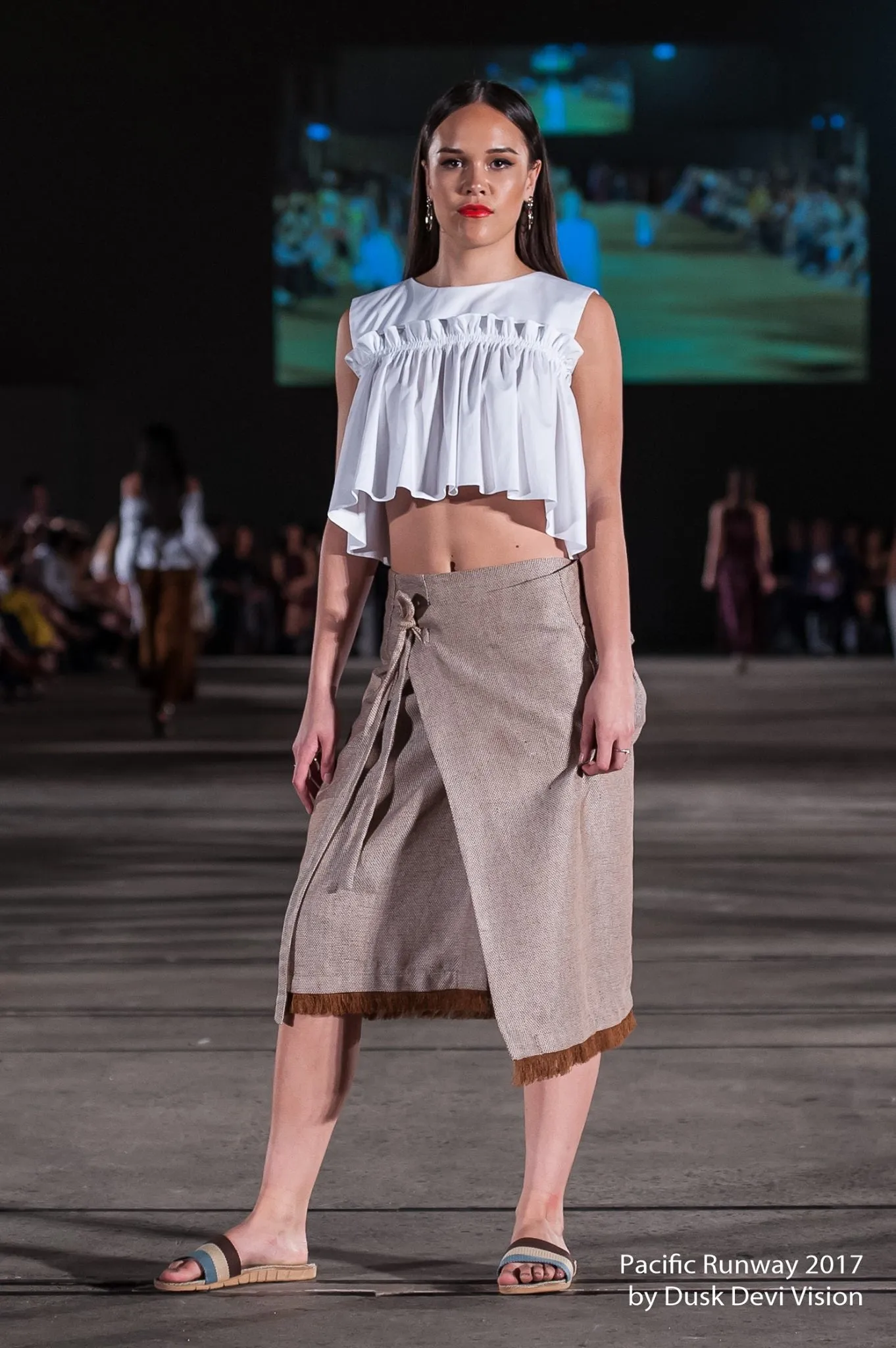 KEAKE MIDI WRAP SKIRT