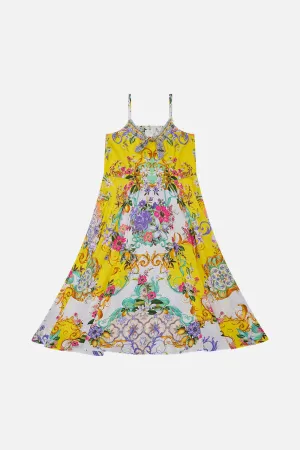 KIDS TIE FRONT MAXI DRESS 12-14 CATERINA SPRITZ