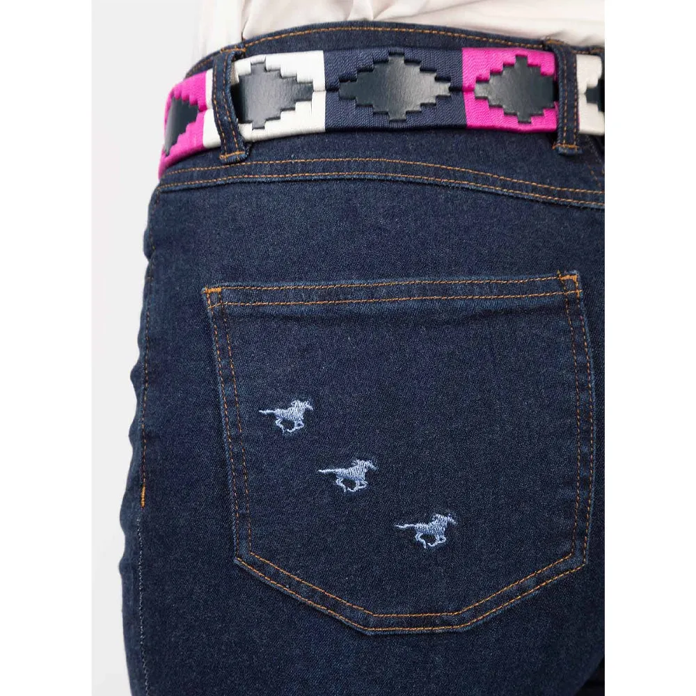 Ladies Embroidered Jeans