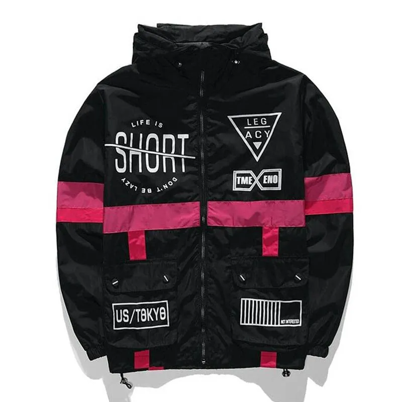 Life Is Short Windbreaker Jacket