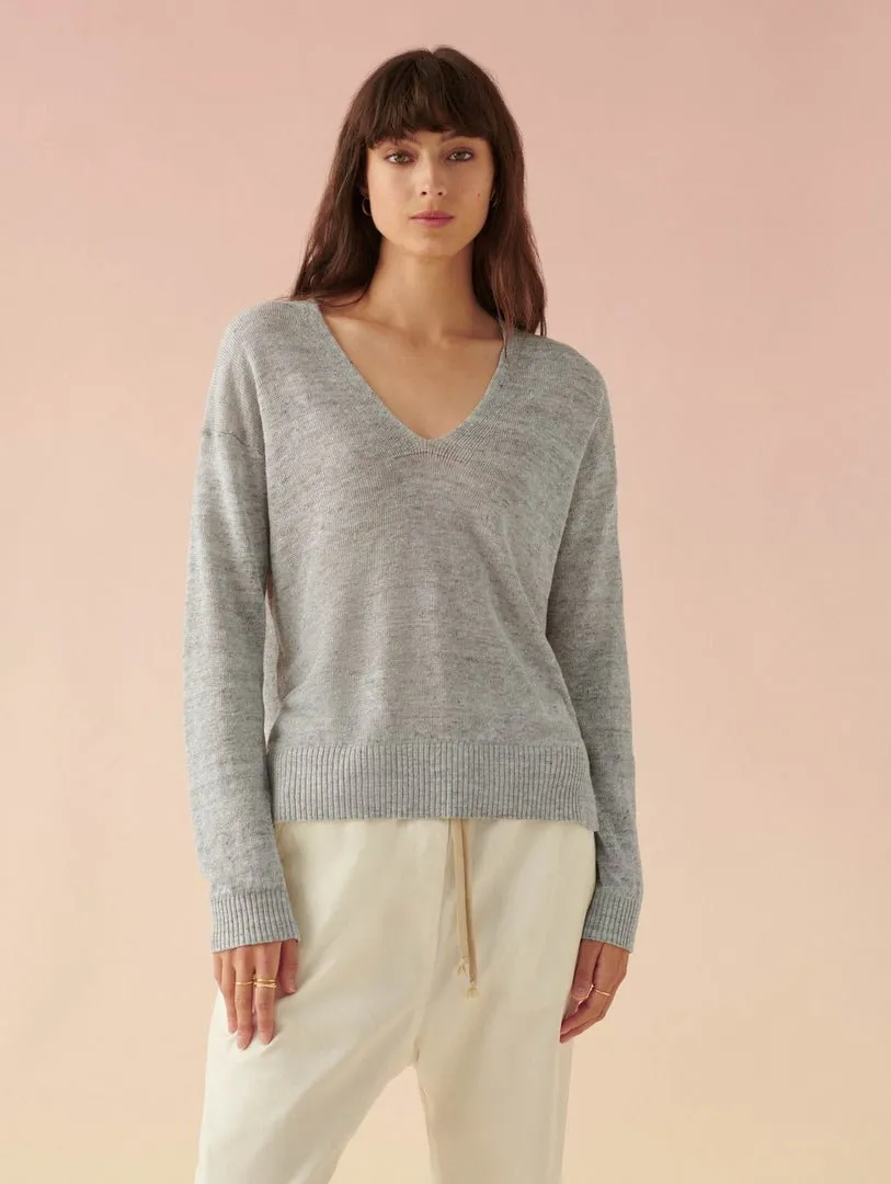 Linen Easy V Neck