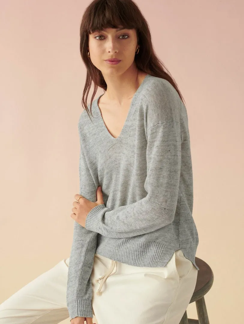 Linen Easy V Neck