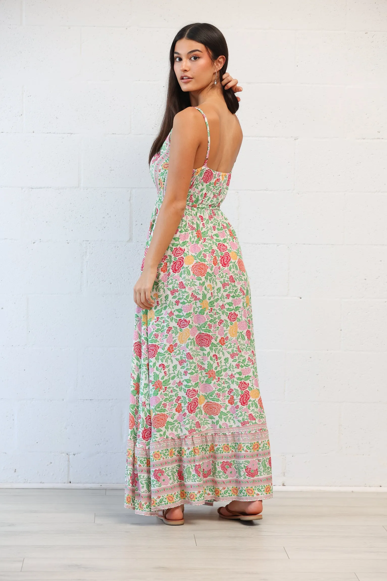 Lorelei Maxi Dress in Blanca Rosa