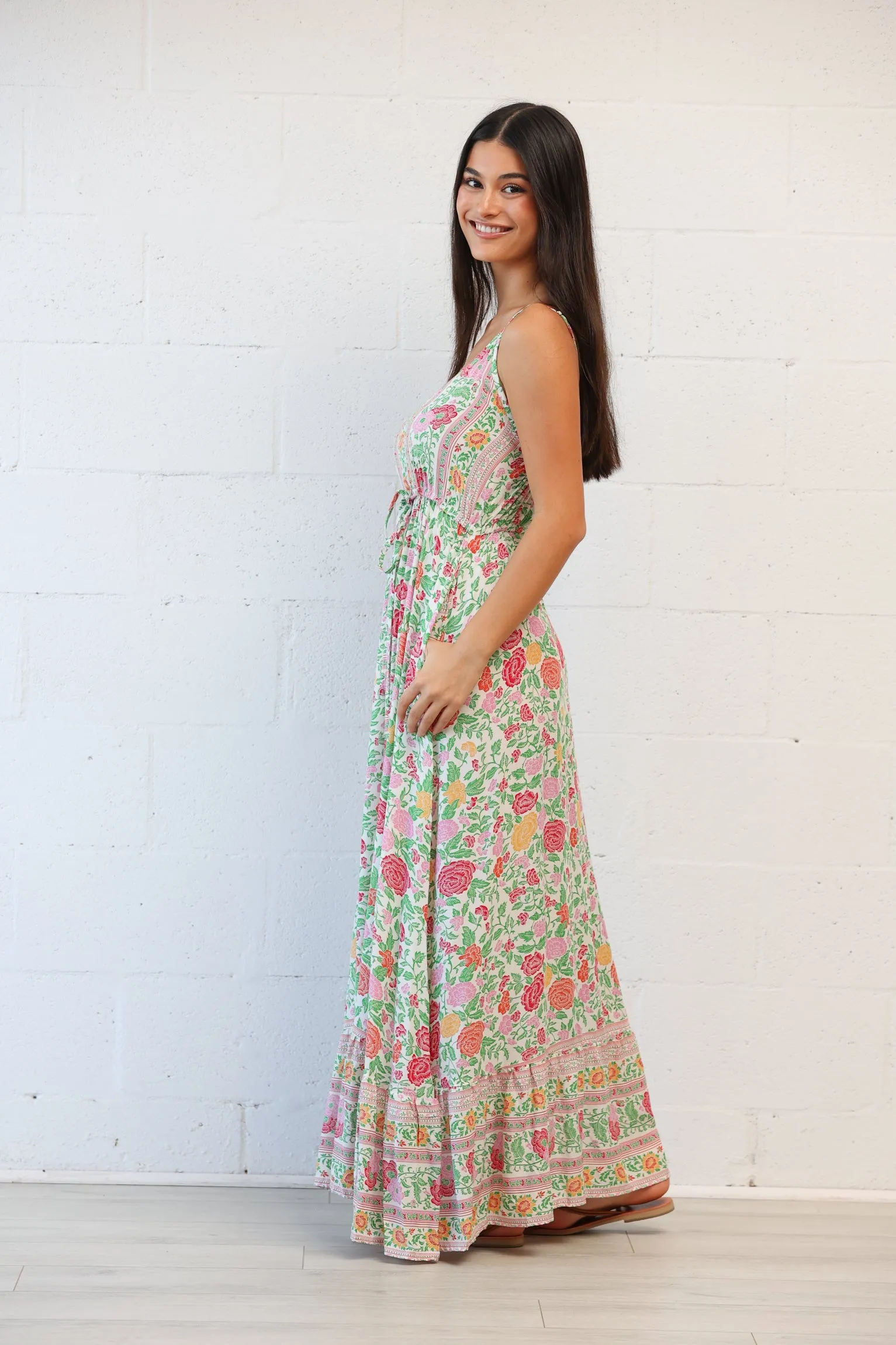 Lorelei Maxi Dress in Blanca Rosa