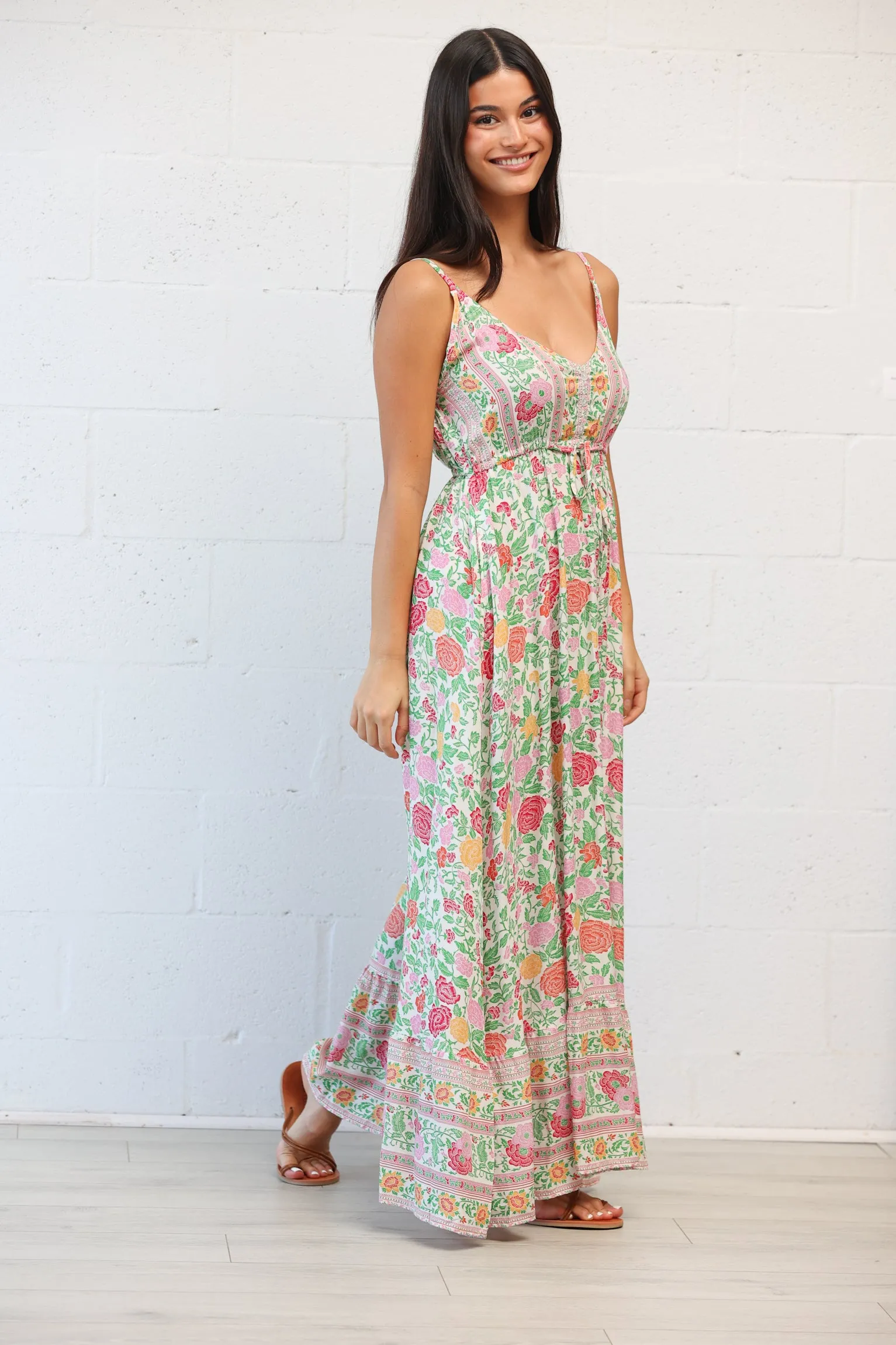 Lorelei Maxi Dress in Blanca Rosa