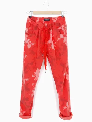 MARTA | Pull-on Joggers | Orange/Coral