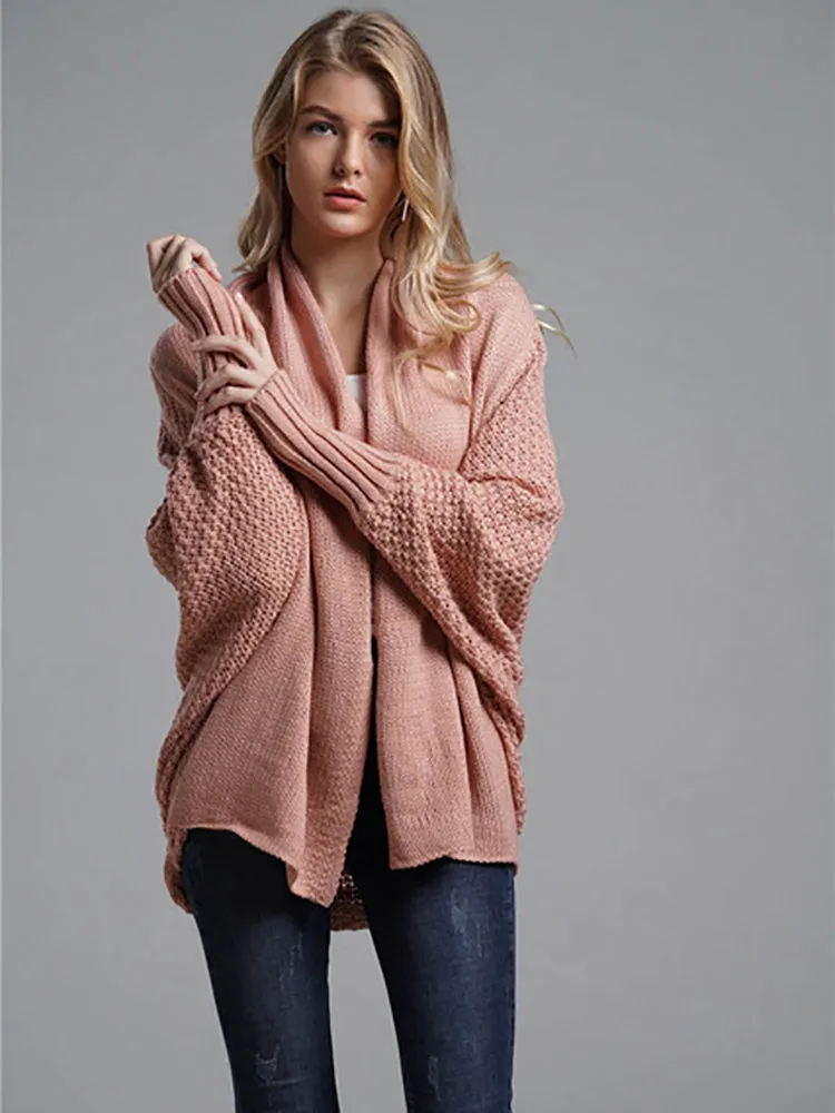 Maureen Oversized Patchwork Long Sleeve Women Sweater