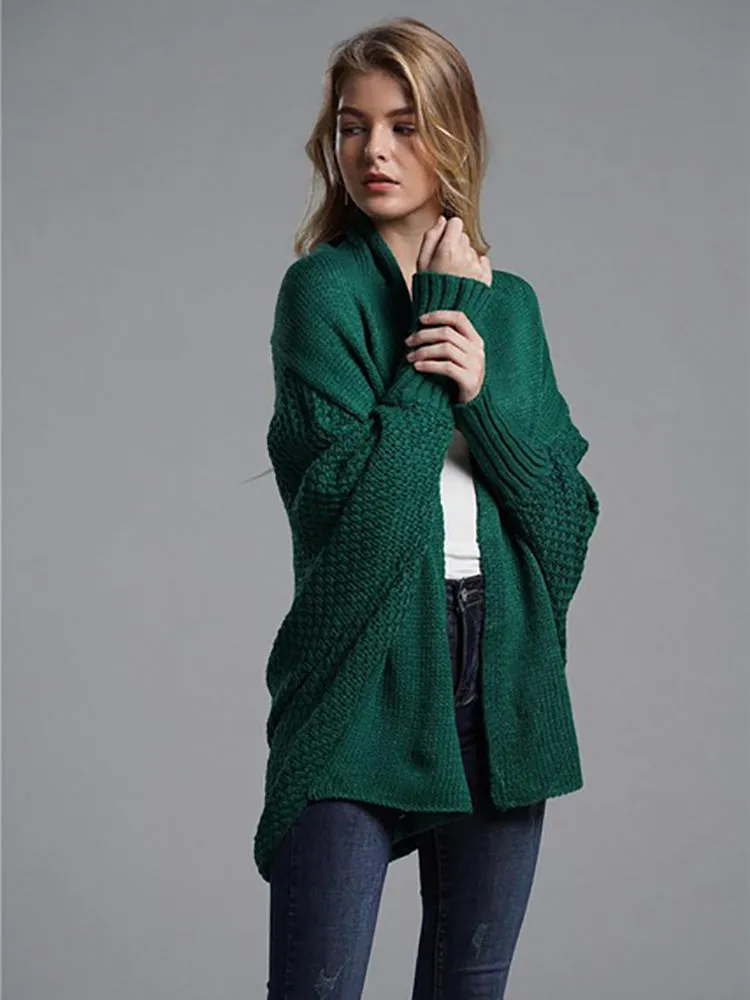 Maureen Oversized Patchwork Long Sleeve Women Sweater