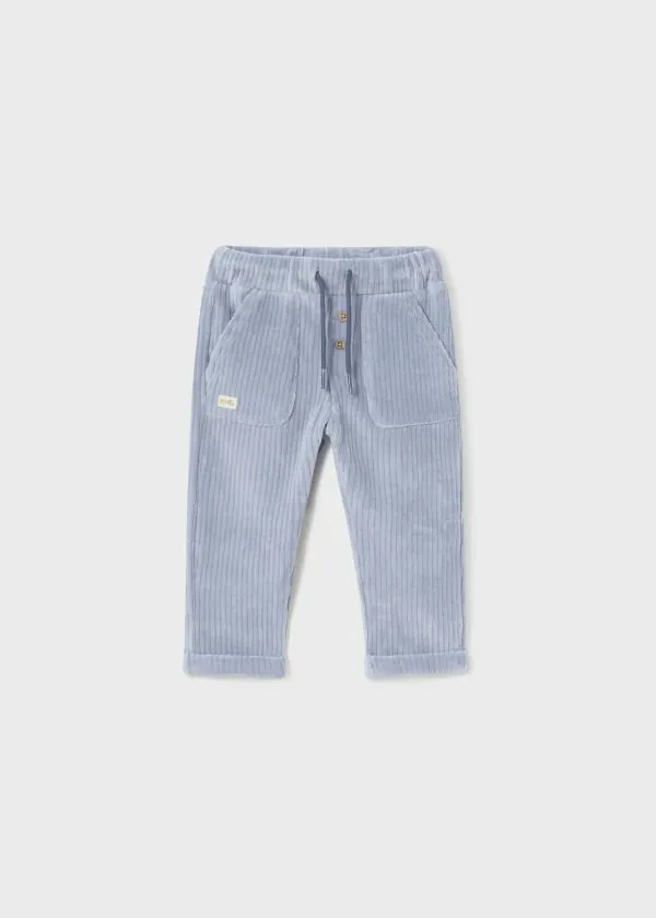 Mayoral Baby Corduroy Jogger Pants in Glacier
