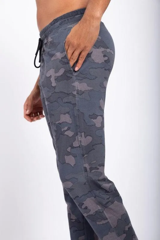 Mens Jagged Camo Joggers Mono B