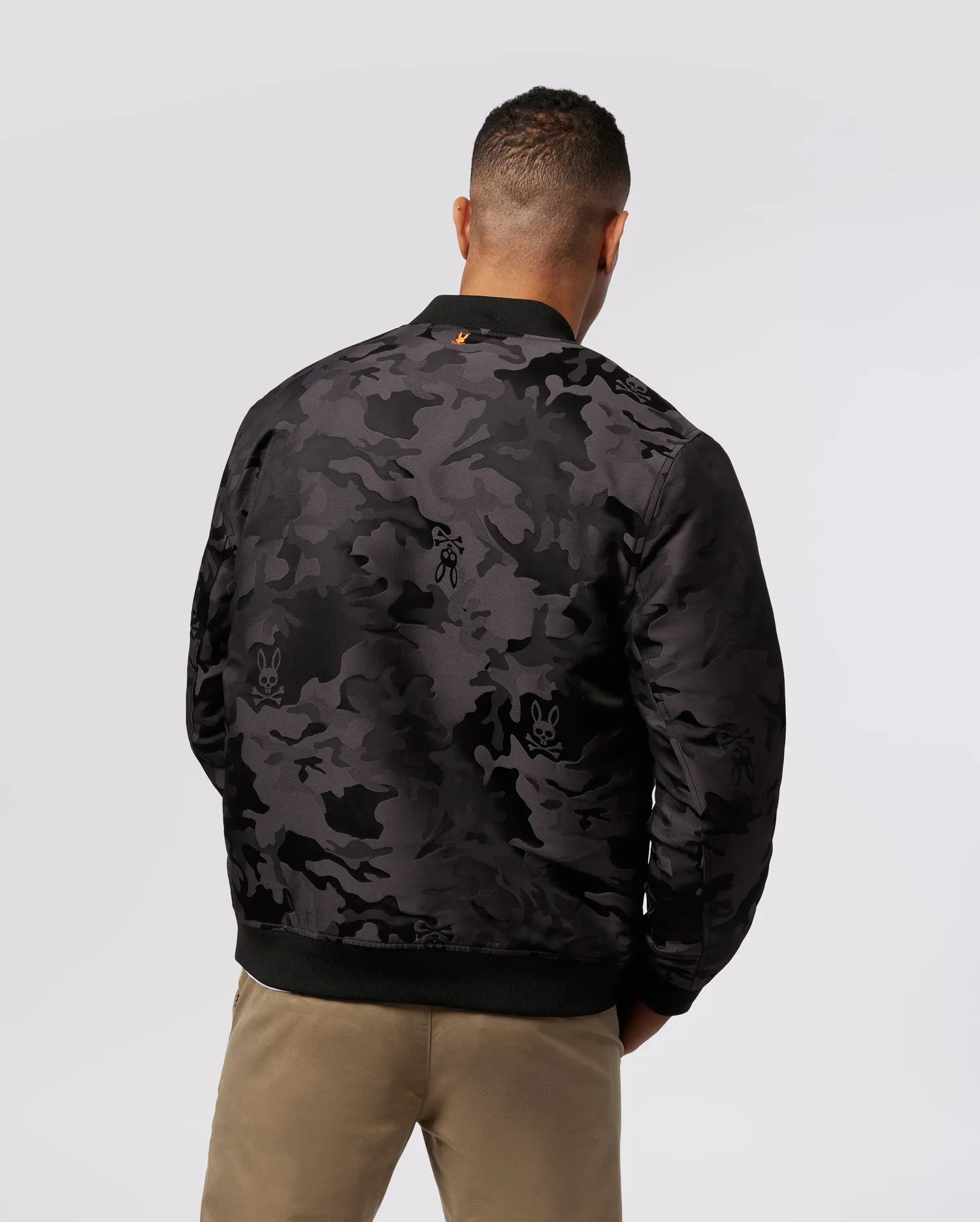 MENS NELSON JACQUARD BOMBER JACKET - B6J382Z1OW