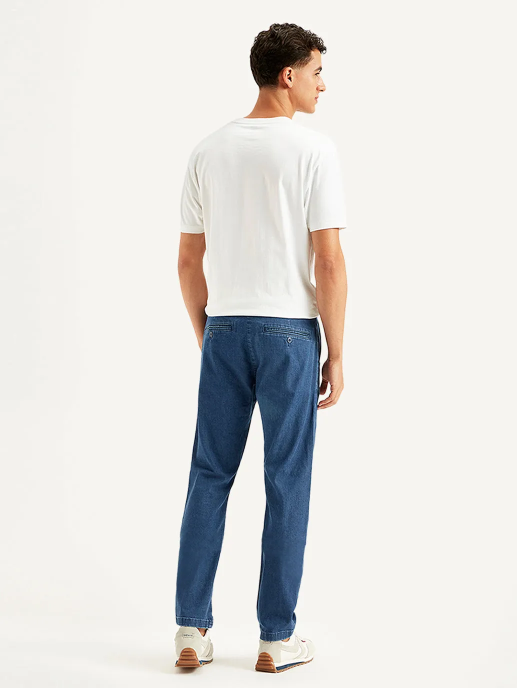 Men's Tapered Fit Blue Jeans
