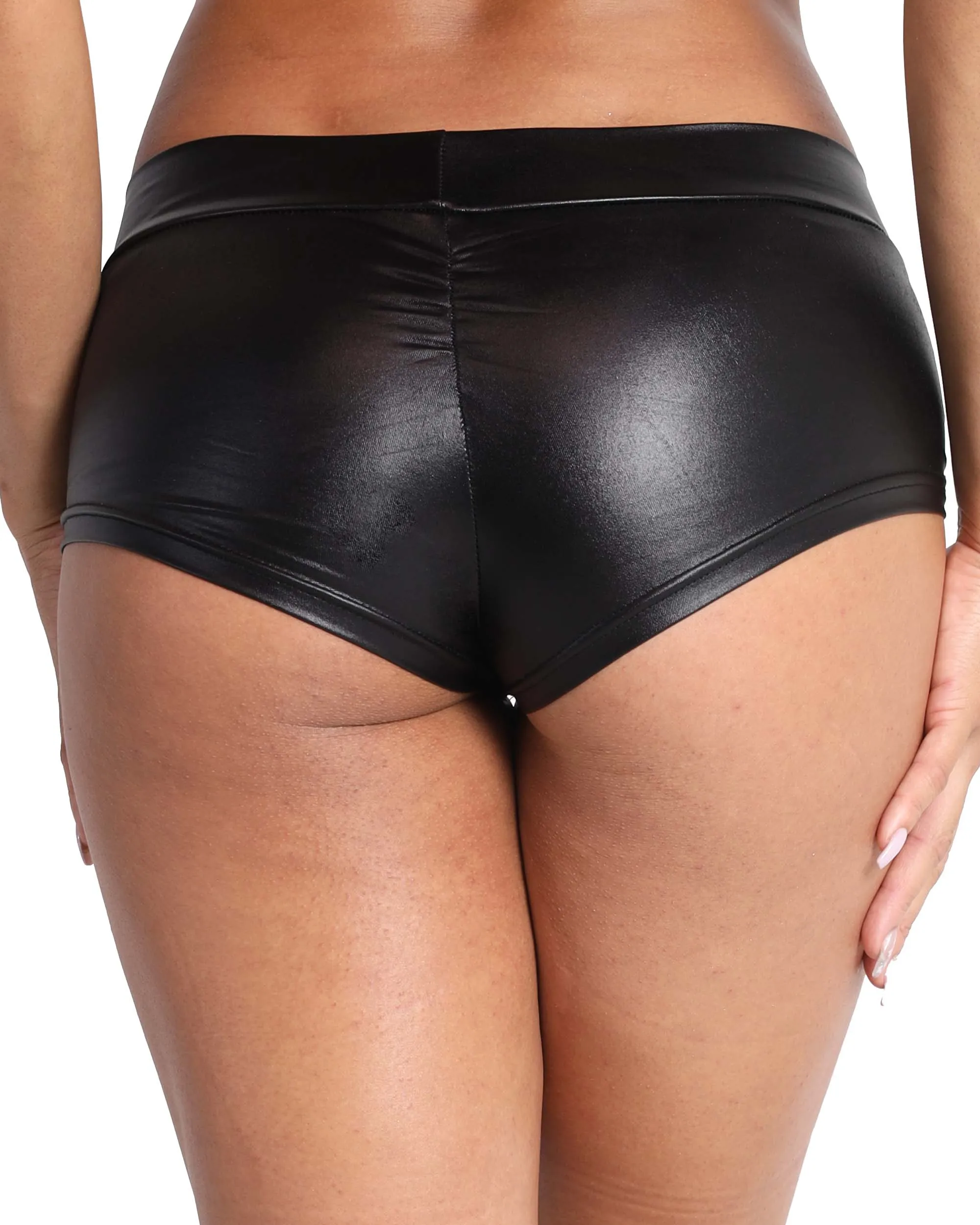 Metallic Rave Booty Shorts