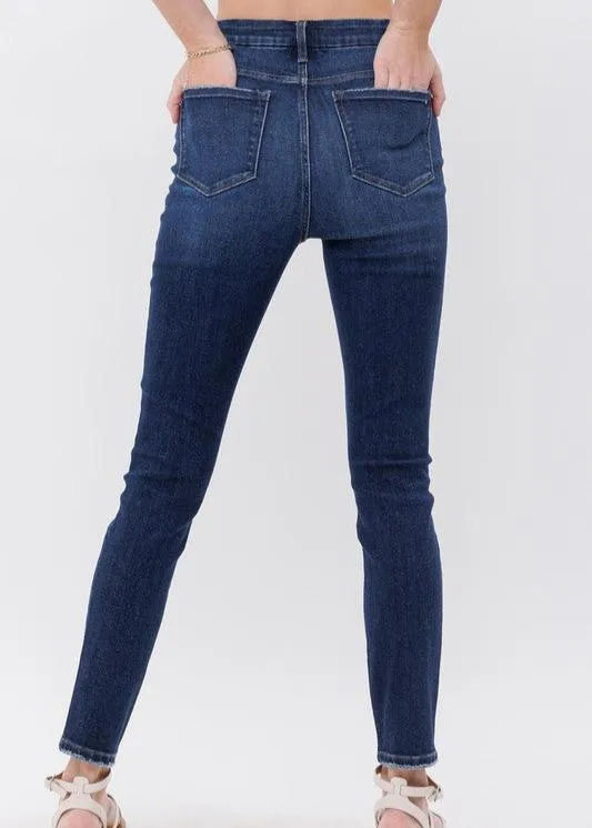 Mica Denim High Rise Ankle Skinny With Seamless Waistband