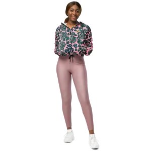 Monstera Women’s cropped windbreaker