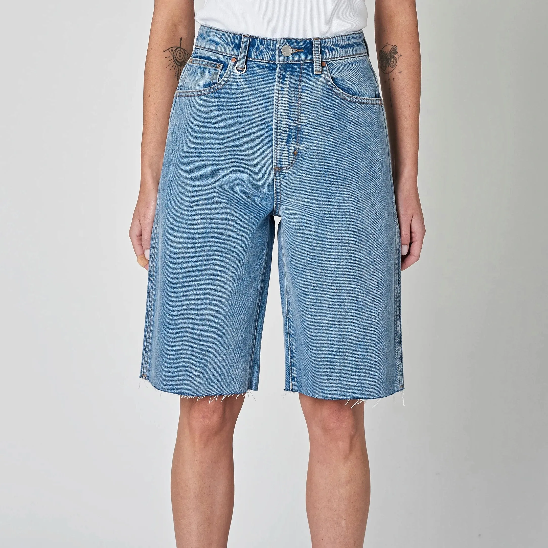 NEUW Womens Sade Denim Short - Serene Blue