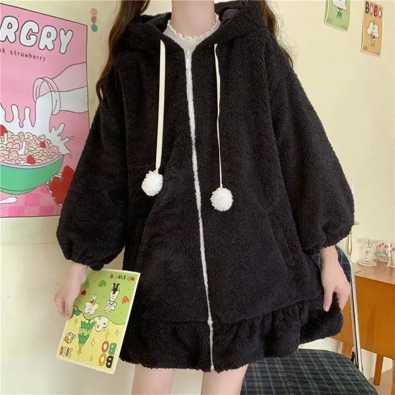 Oversized Fluffy Bunny Jacket