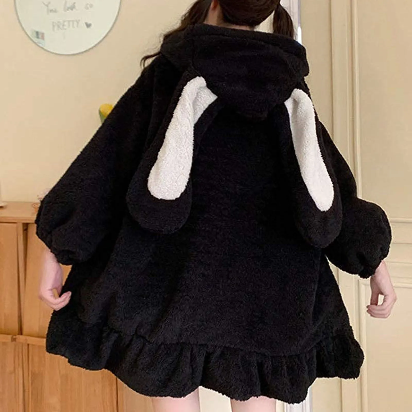Oversized Fluffy Bunny Jacket