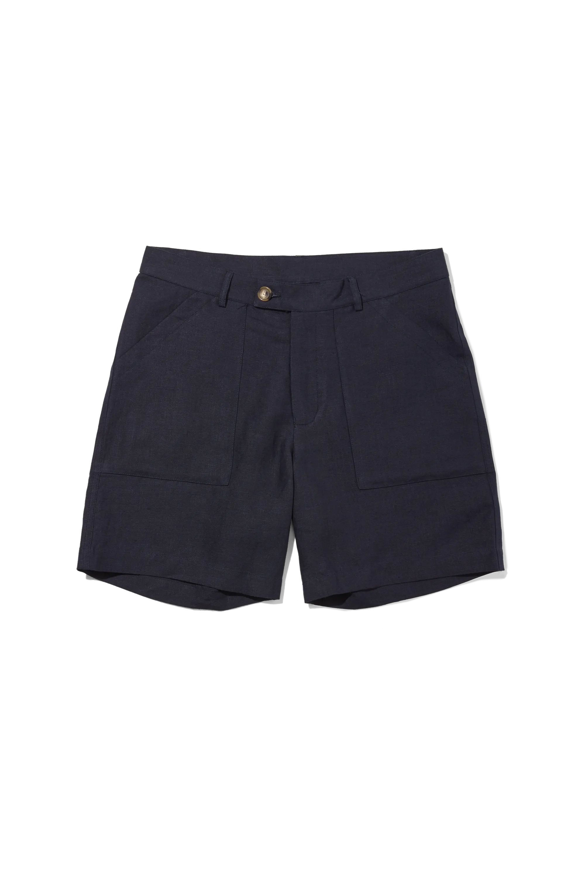 Patch Pocket Shorts 7 Inch Navy Blue