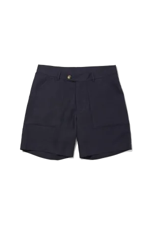 Patch Pocket Shorts 7 Inch Navy Blue