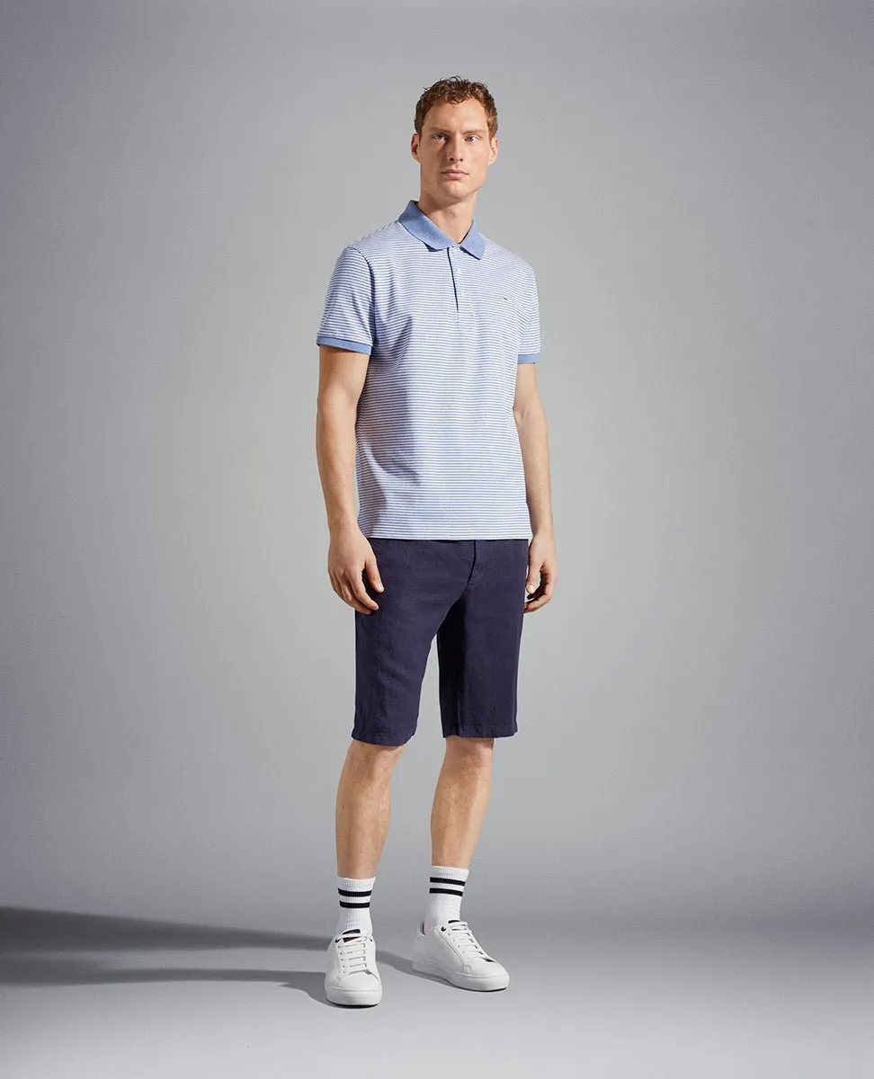 PAUL&SHARK Linen Drawstring Short NAVY