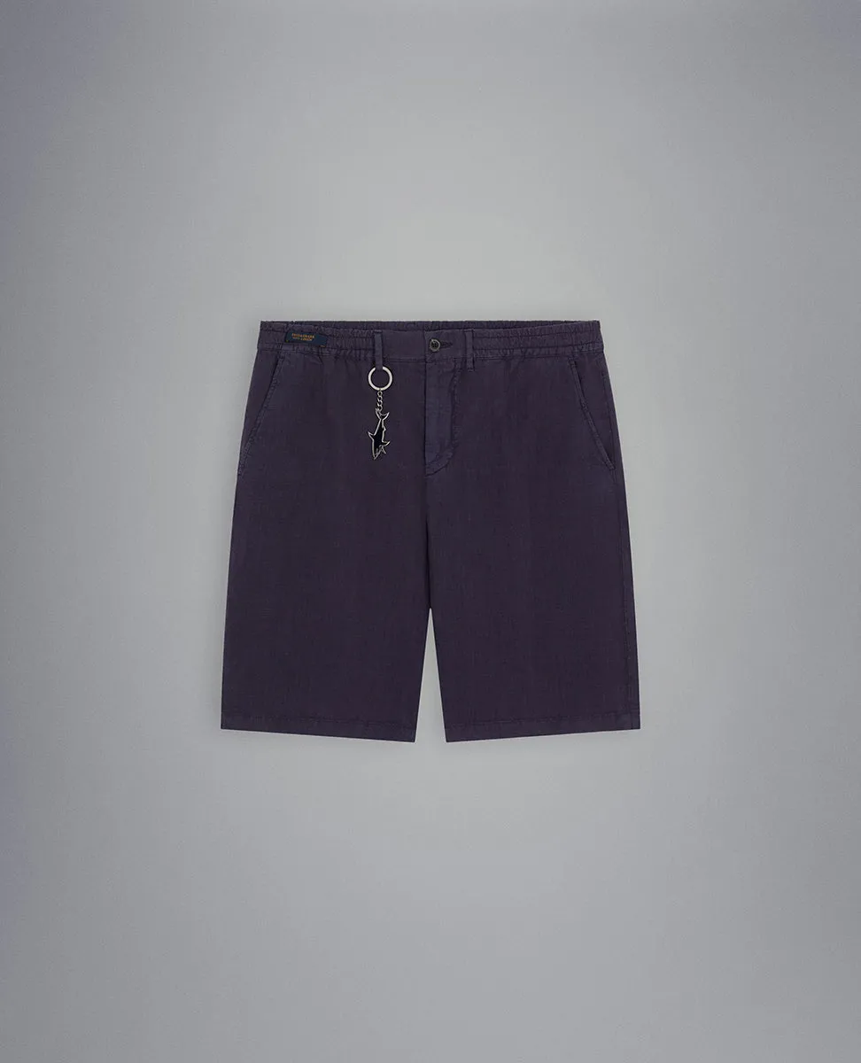 PAUL&SHARK Linen Drawstring Short NAVY