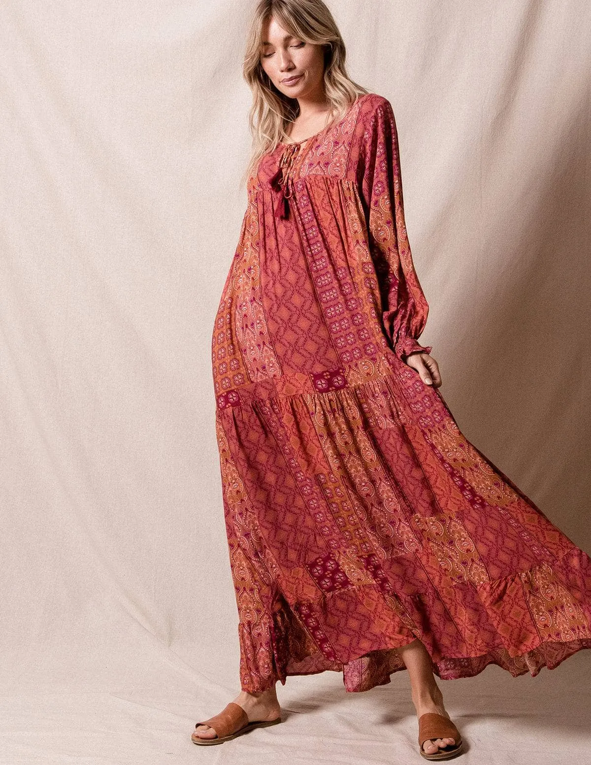Penelope Maxi Dress - Relaxed Fit - Small Only