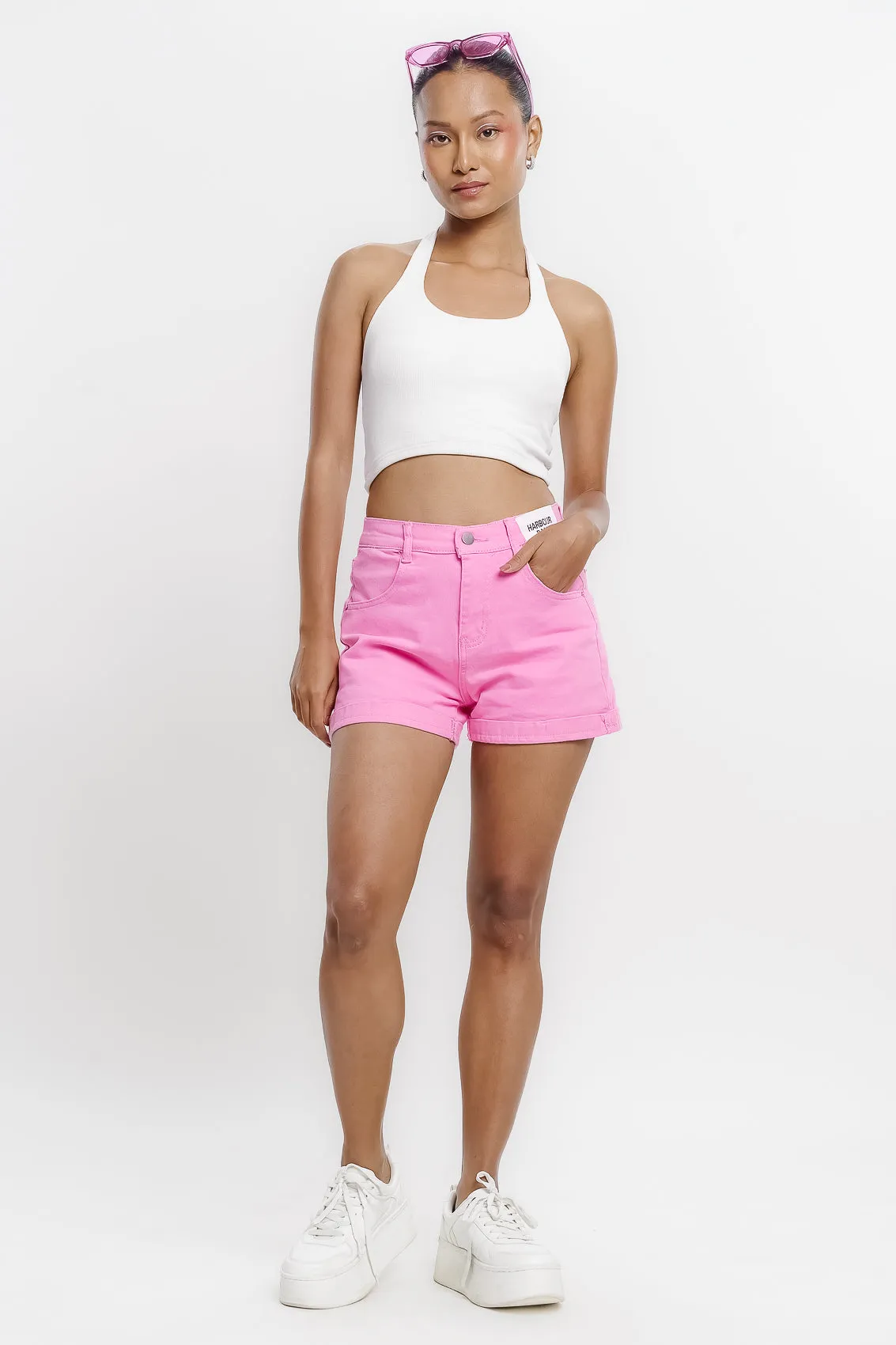 Pink Denim Short