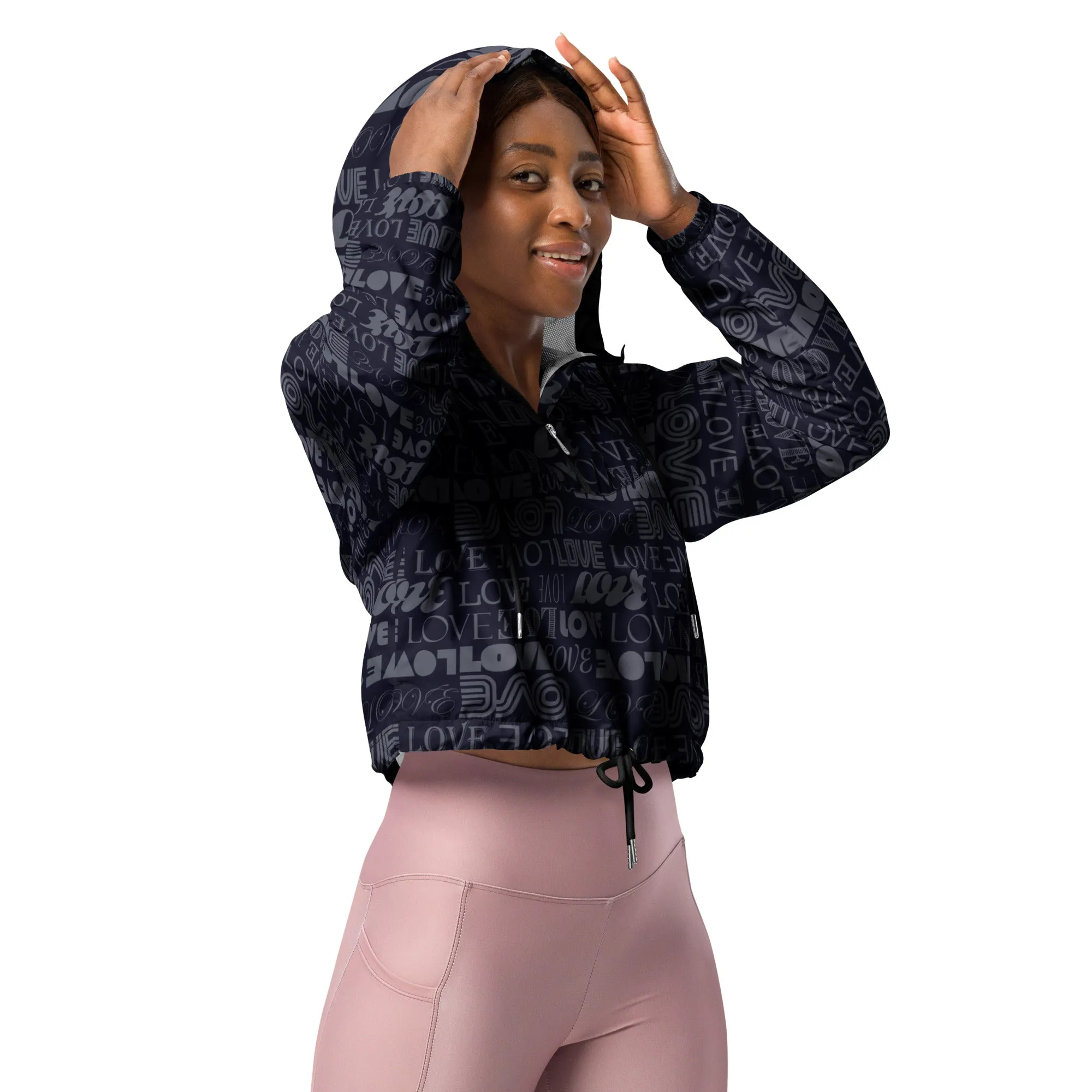 Plum Love Women’s cropped windbreaker