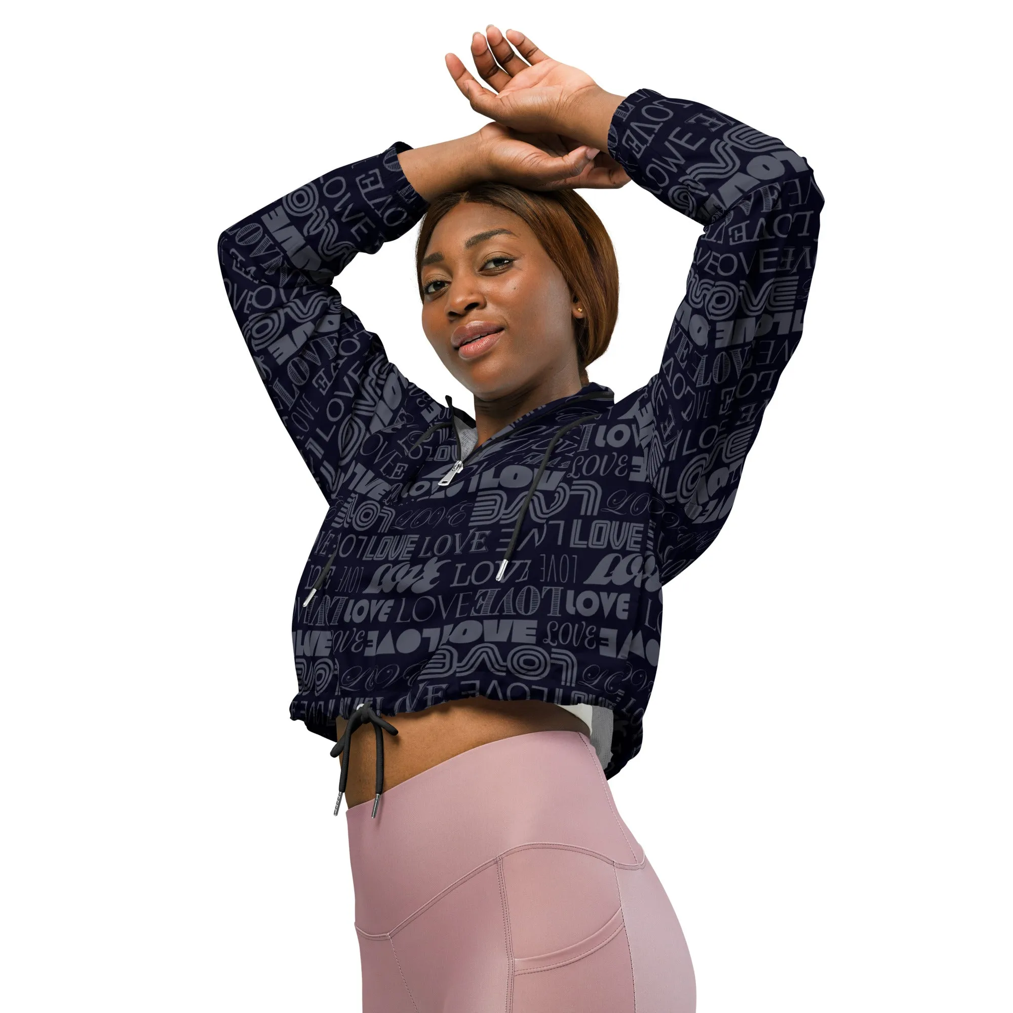 Plum Love Women’s cropped windbreaker