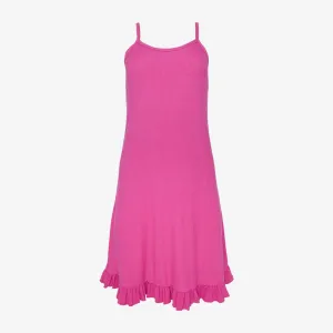 Posh Violet Ribbed Women's Sleeveless Slip Dress
