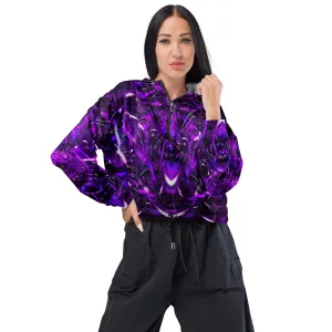 Purple Portal Cropped Windbreaker