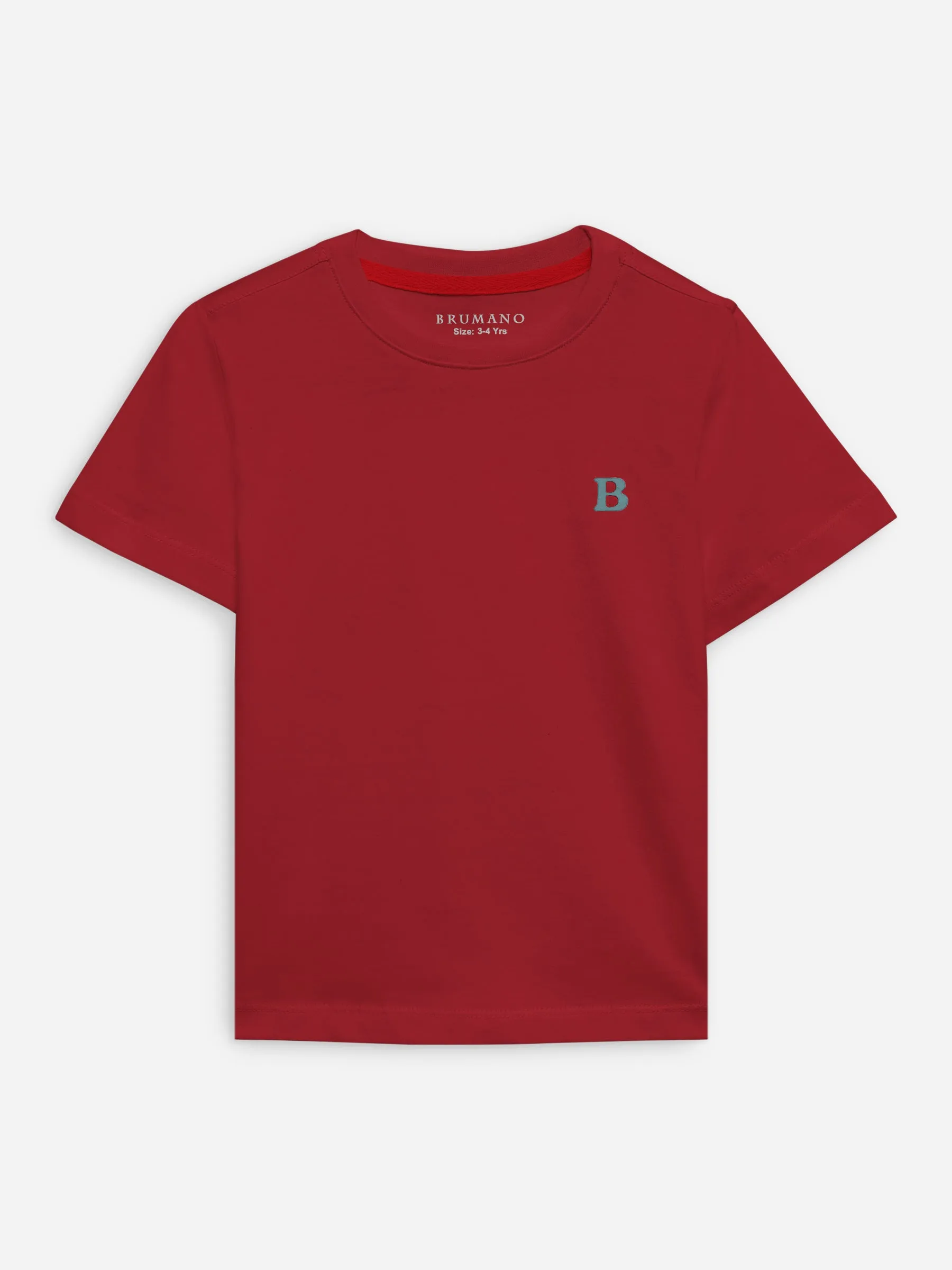 Red 100% Cotton Casual Tee