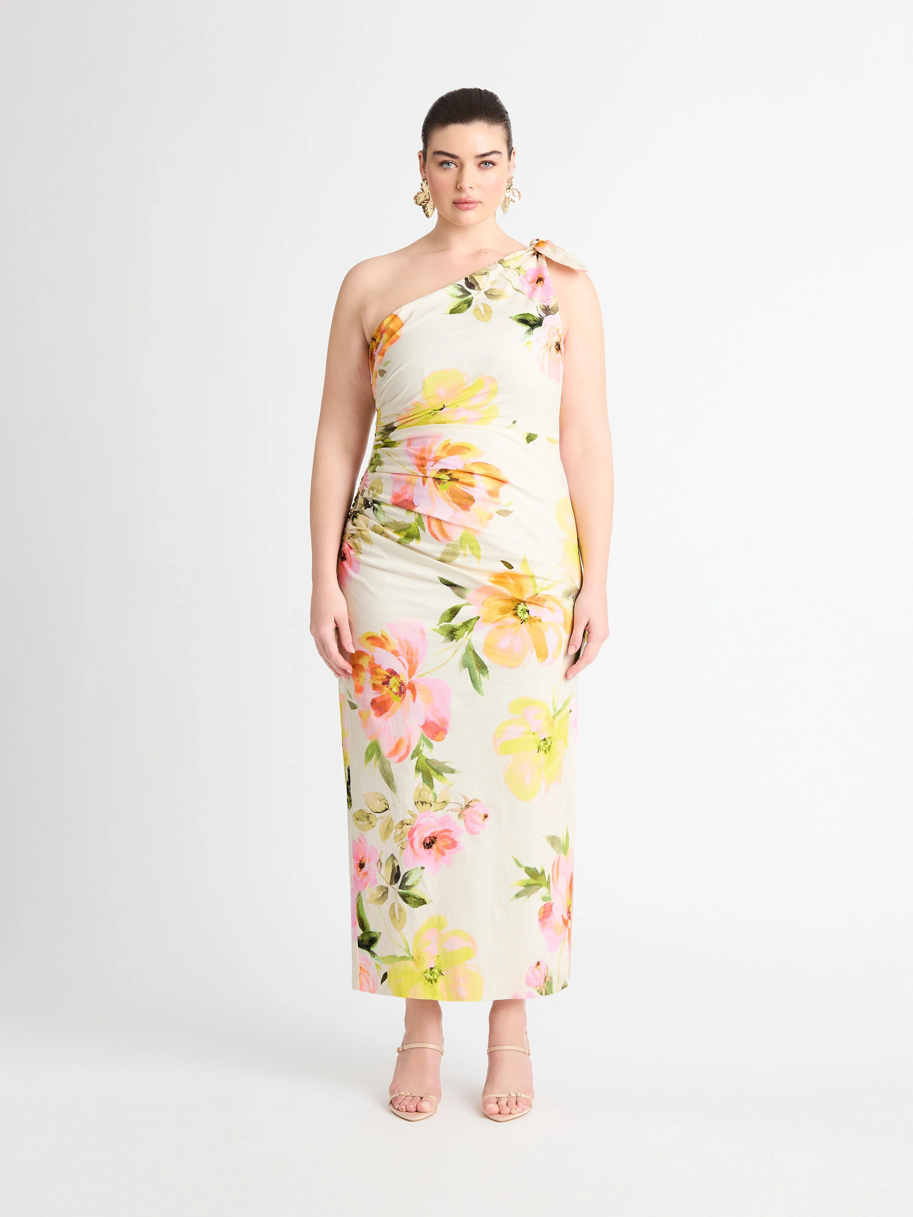 ROSA FLORAL MIDI DRESS