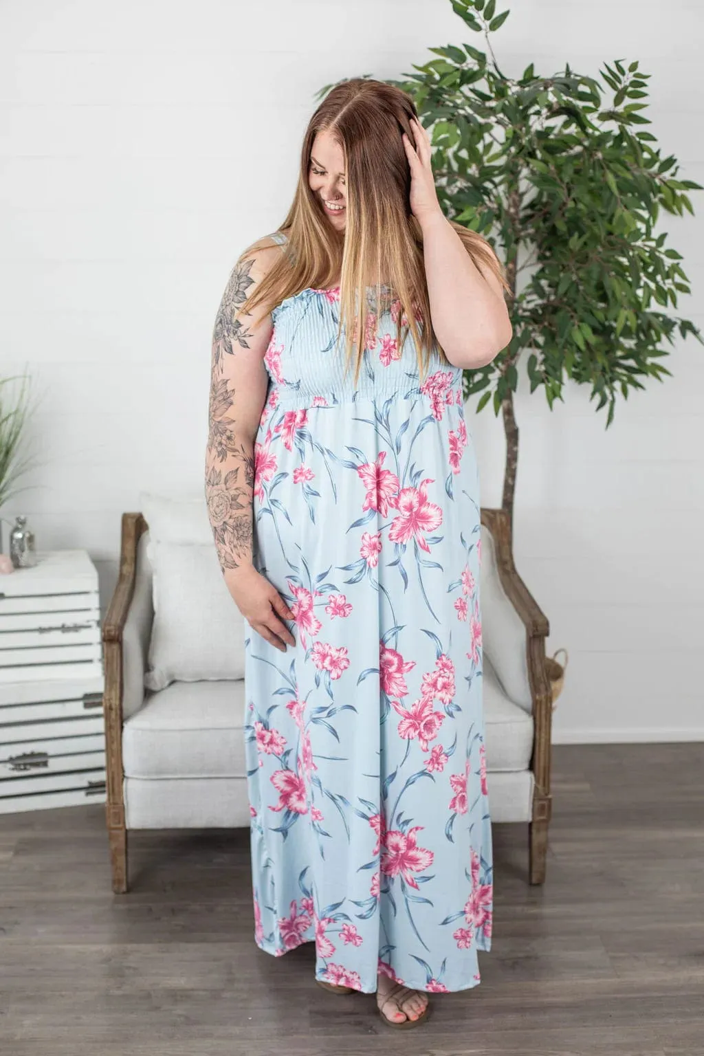 SALE- Meet Me In Savannah Smocked Maxi (4 colors)