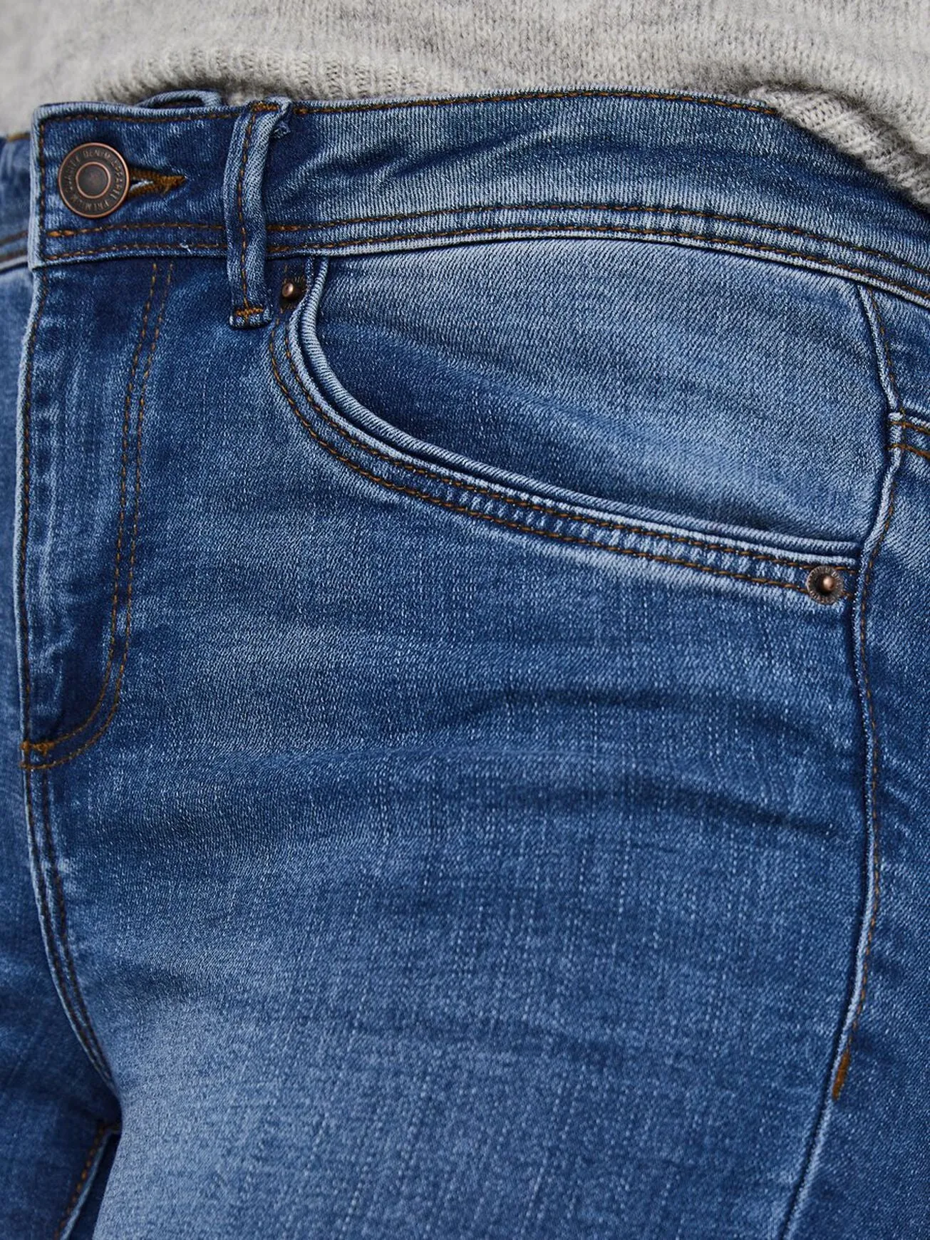 Seven Skinny Fit Blue Denim Jeans