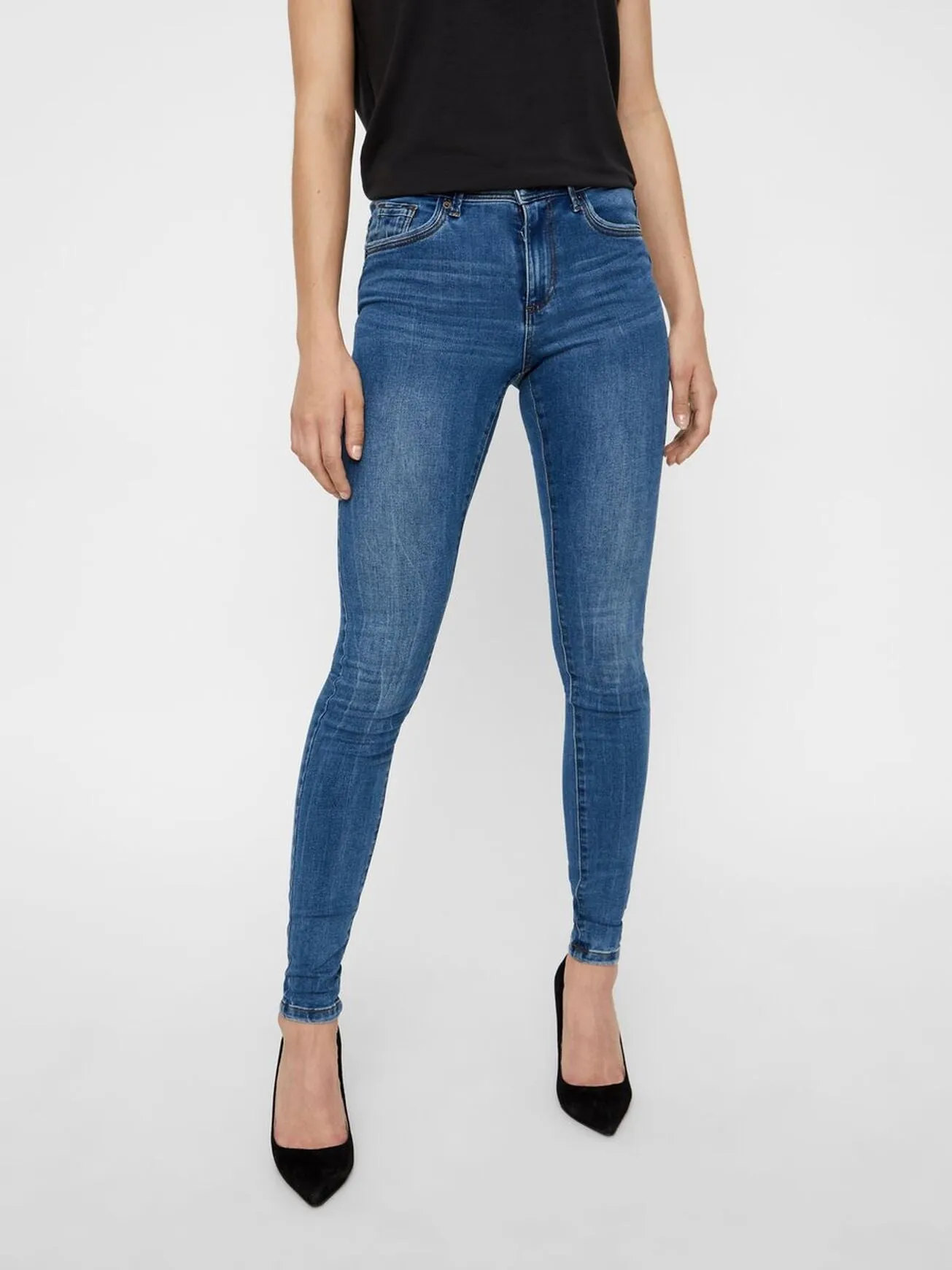 Seven Skinny Fit Blue Denim Jeans