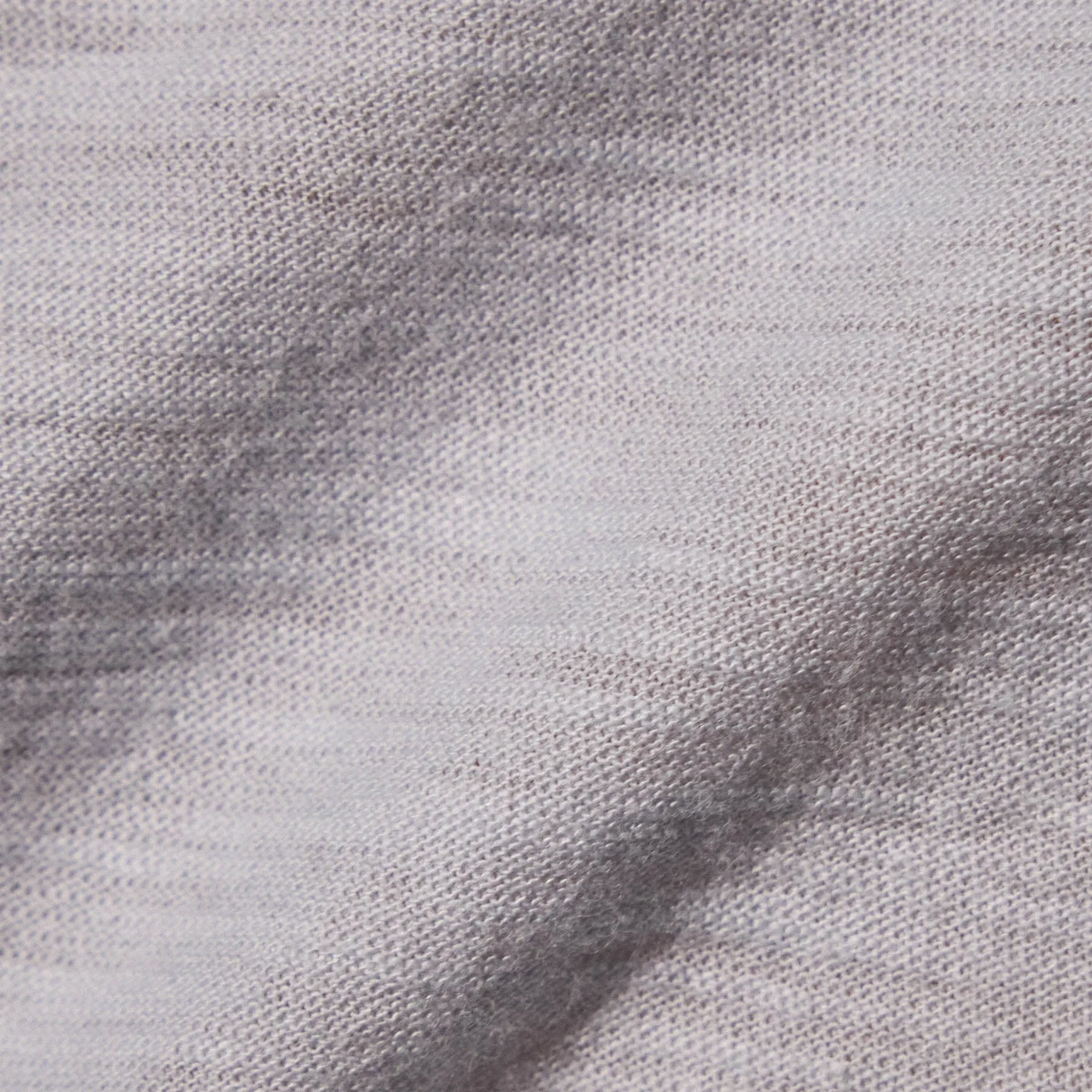 Sheer Slub Casual V Neck - Grey Glacier