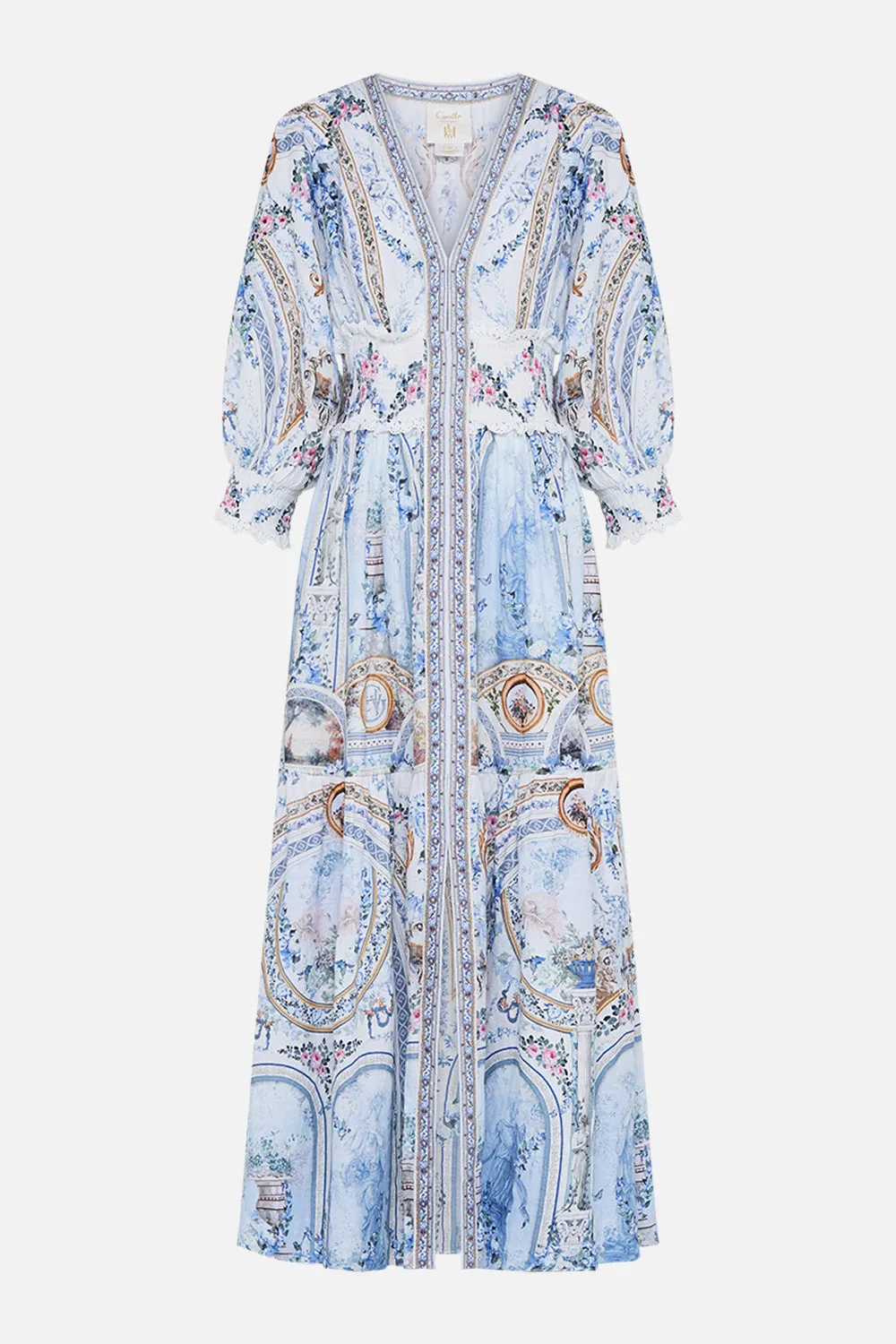 SHIRRED WAISTBAND LONG DRESS SEASON OF THE SIREN