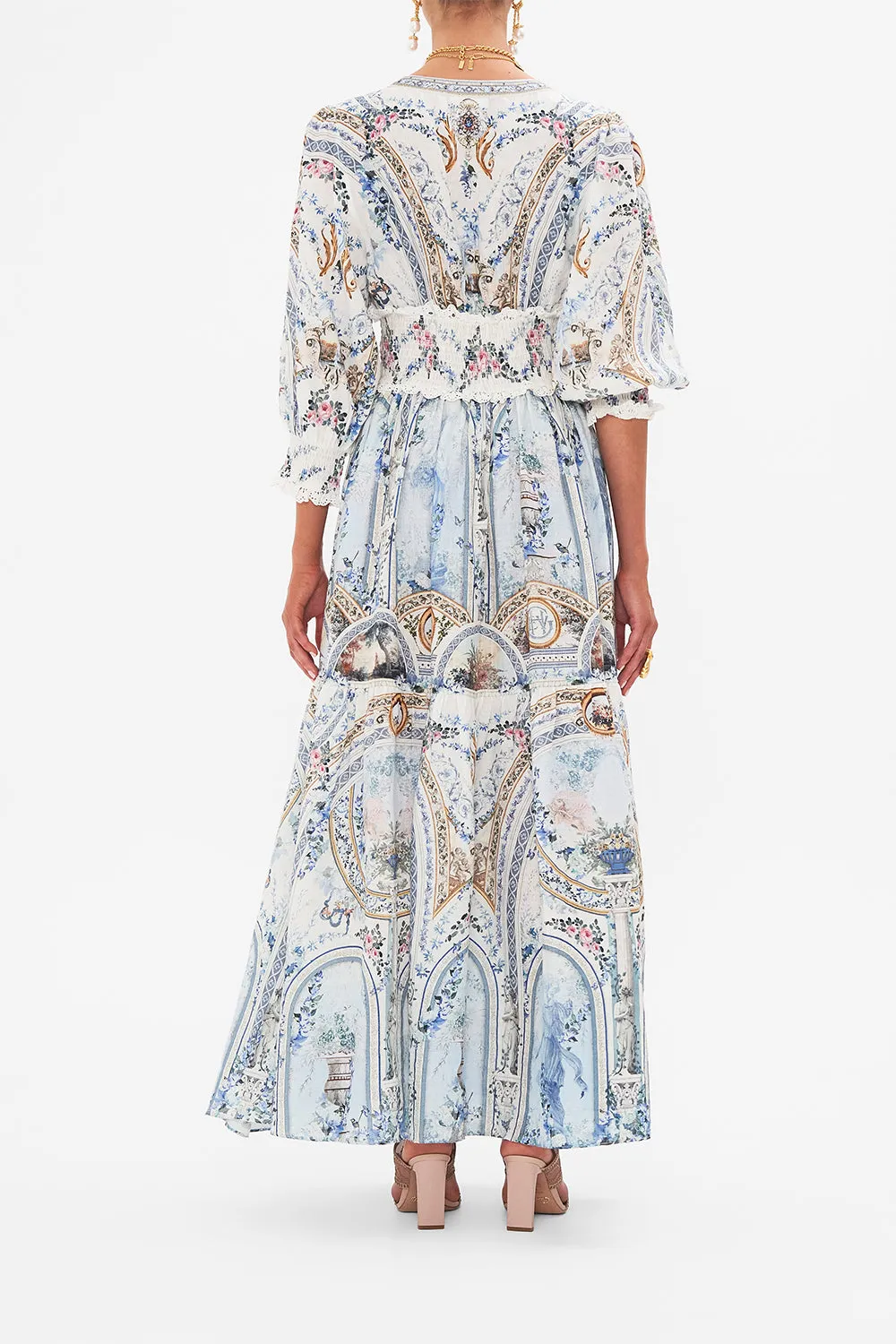 SHIRRED WAISTBAND LONG DRESS SEASON OF THE SIREN