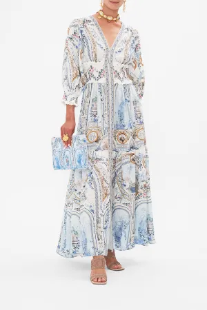 SHIRRED WAISTBAND LONG DRESS SEASON OF THE SIREN