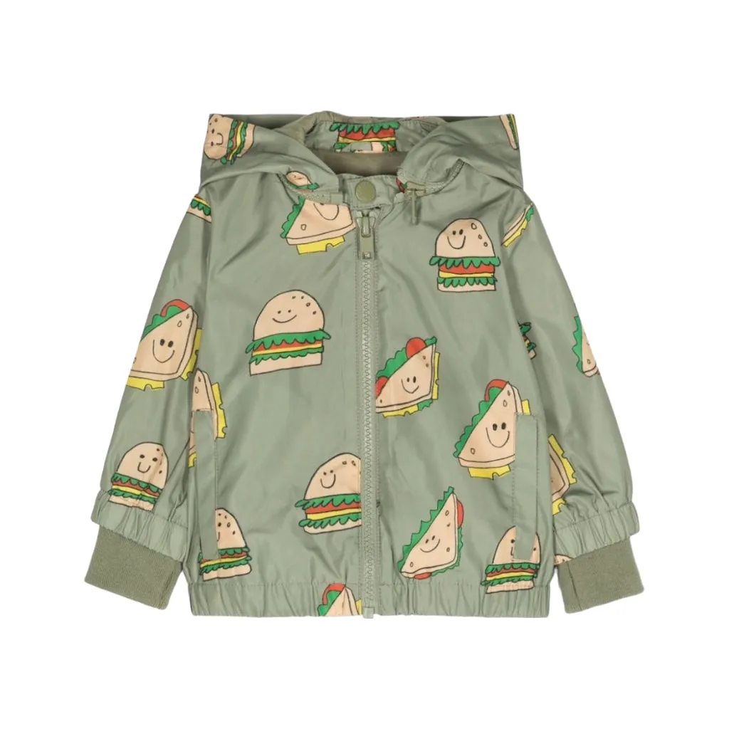Silly Sandwich Print Bomber Jacket