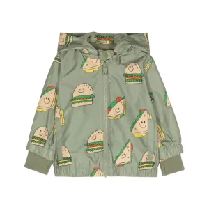 Silly Sandwich Print Bomber Jacket